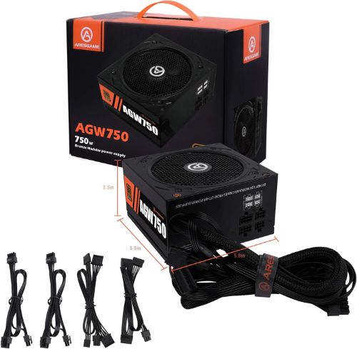 FUENTE DE PODER AGW 750W SEMIMODULAR 80 PLUS BRONZE