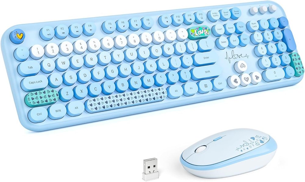 COMBO TECLADO Y MOUSE INALAMBRICOS DE BATERIA