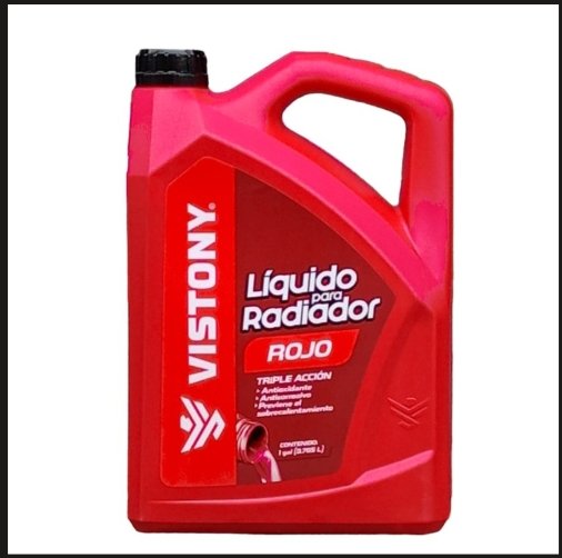 Vistony Líquido para Radiador Rojo Galon 6/1
