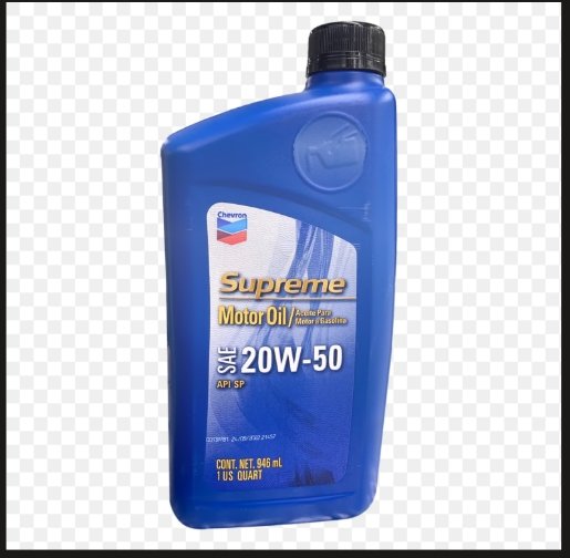Chevron Supreme 20W50 Motor Oil 1/4