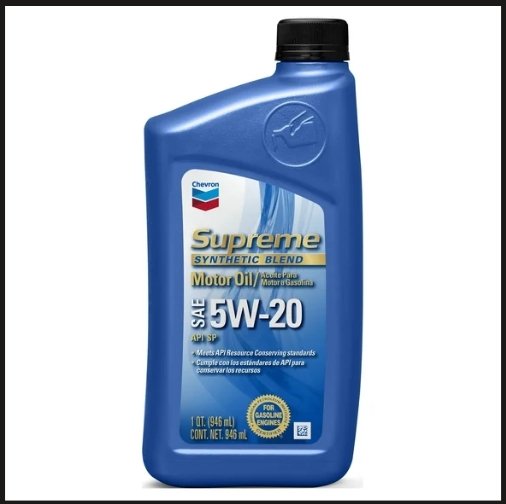 Chevron Supreme 5W-20 Motor Oil 1/4