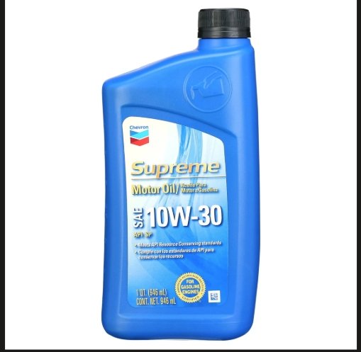 Chevron Supreme 10W30 Motor Oil 1/4