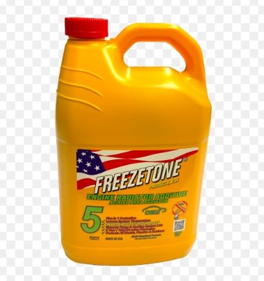 Coolant Freezetone engine radiator additive 6/1 verde