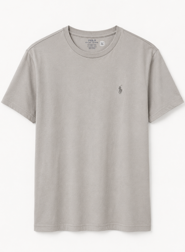 playera cuello redondo ralph lauren OG gris