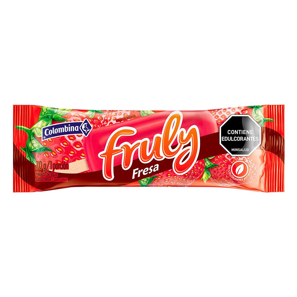 Paleta Fruly de Fresa