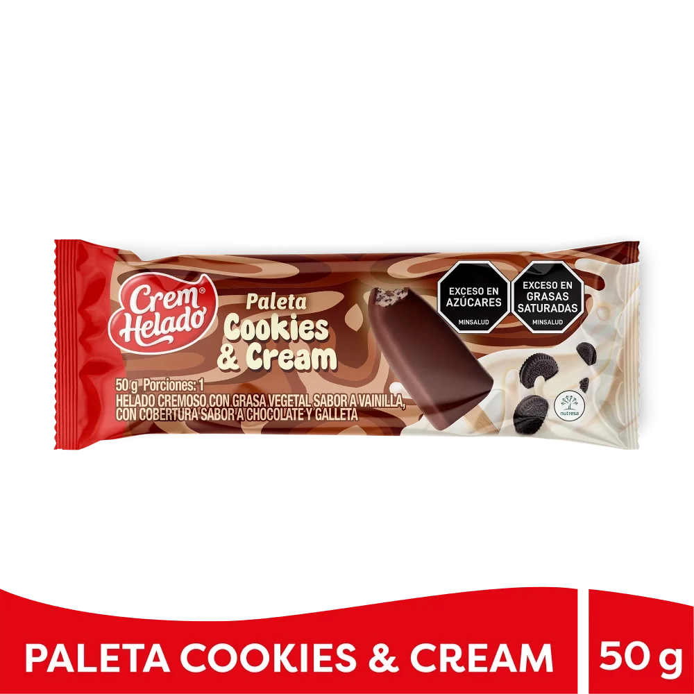 Paleta Cookies & Cream