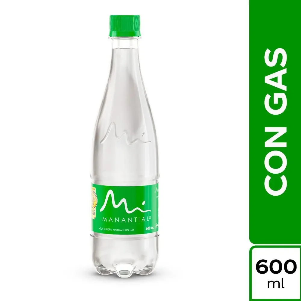 Agua Manantial con Gas 600ml