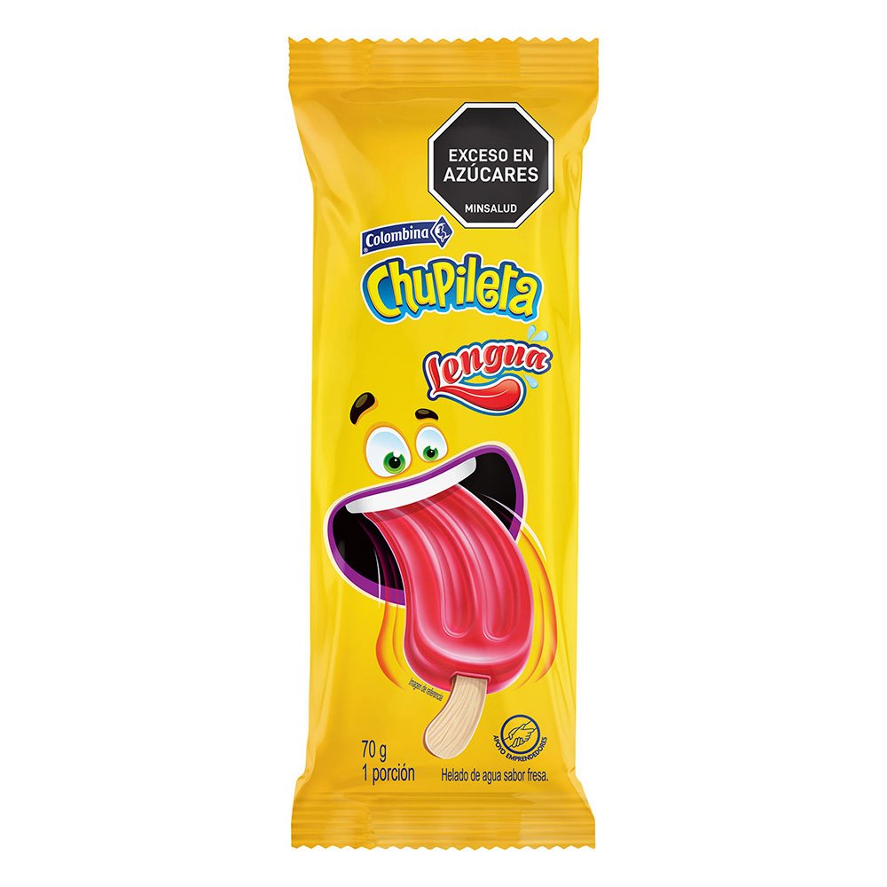 Chupileta Lengua Fresa