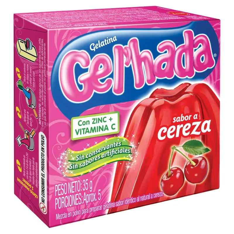 GELATINA CEREZA 90G