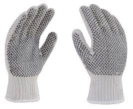 GUANTE BLANCO PUNTO NEGRO XPAR