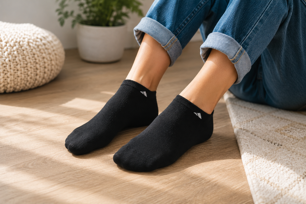 Calcetines Adidas Invisibles Negros M