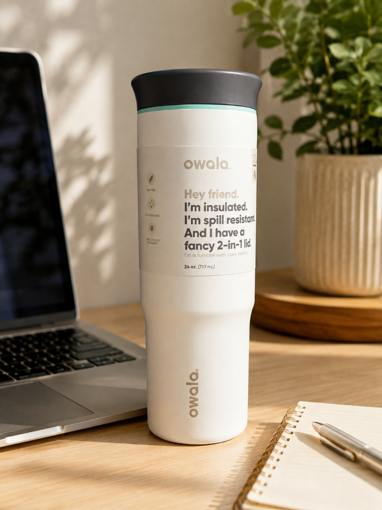 Owala Tumbler Blanco 24 oz