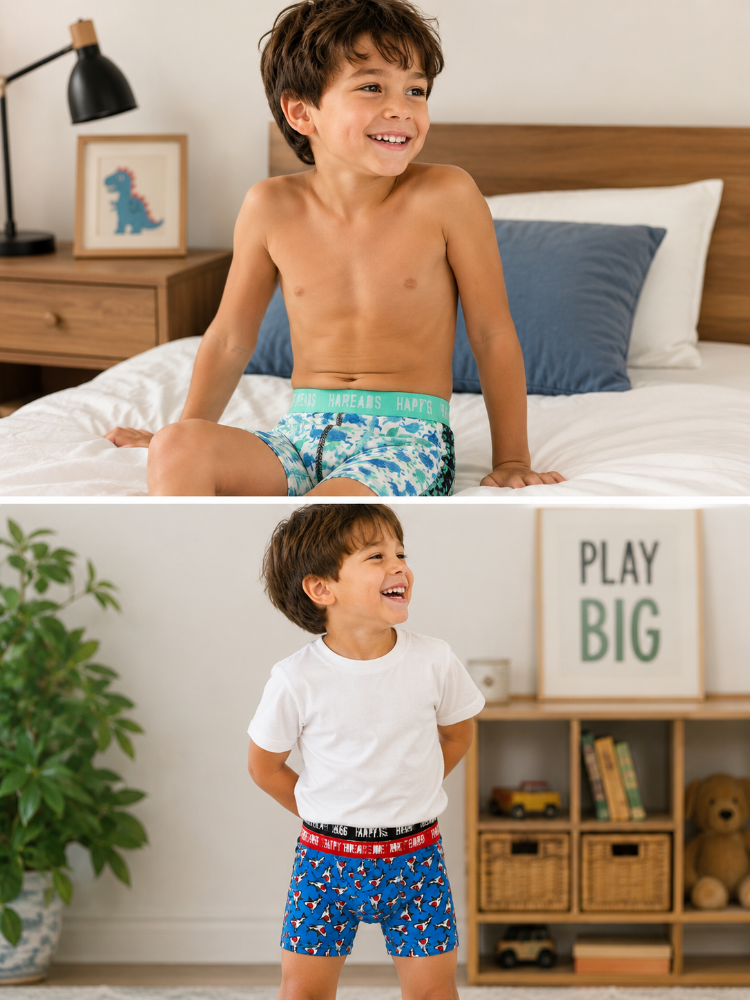Bóxer infantil estampado Tiburon Talla M 8-10años