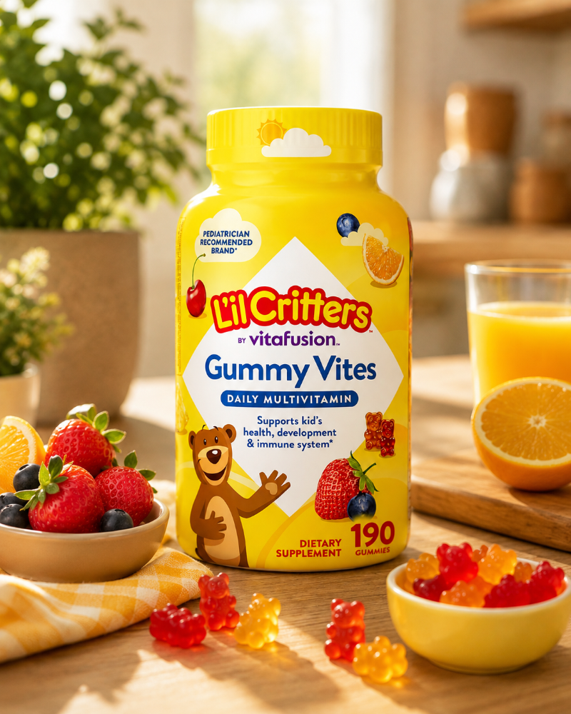 Gummy Vites Multivitaminas Diarias para Niños Sabores de Frutas  190 gummies