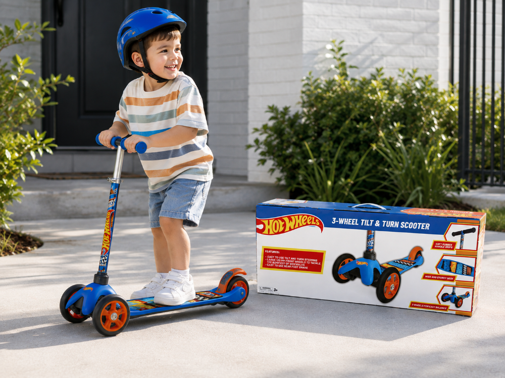 Scooter Hot Wheels 3 Ruedas