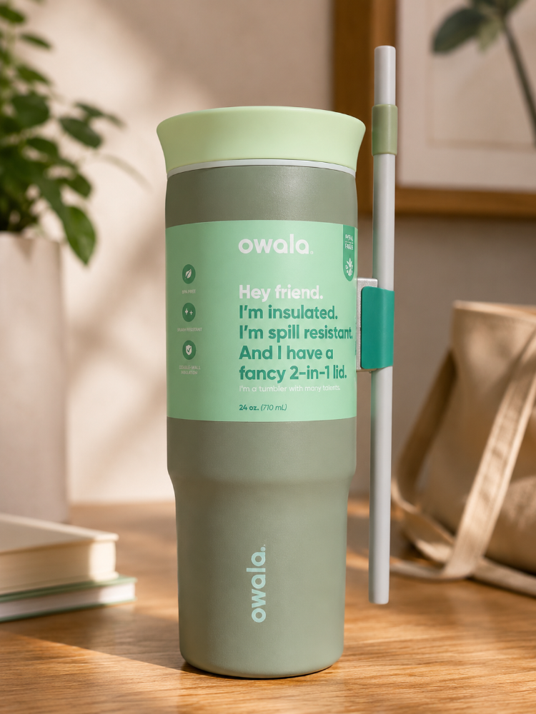 Vaso térmico Owala 24 oz Verde