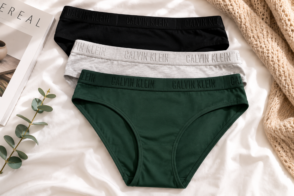 Pack 3 Panties Calvin Klein Clásicos Talla S