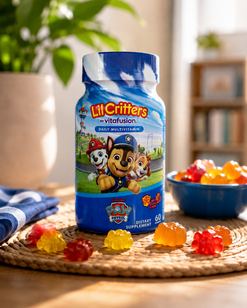 Gomitas de Vitaminas Lil Critters para Niños – Sabor Frutal (60)