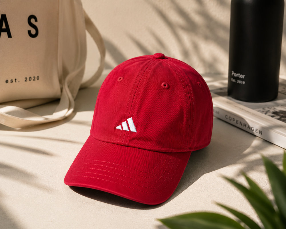 Gorra Adidas Clásica Roja