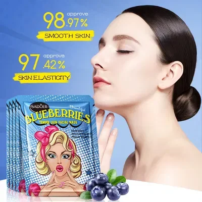 SADOER MASCARILLA FACIAL SUAVIZANTE EXTRACTO DE ARÁNDANO 07520 X1