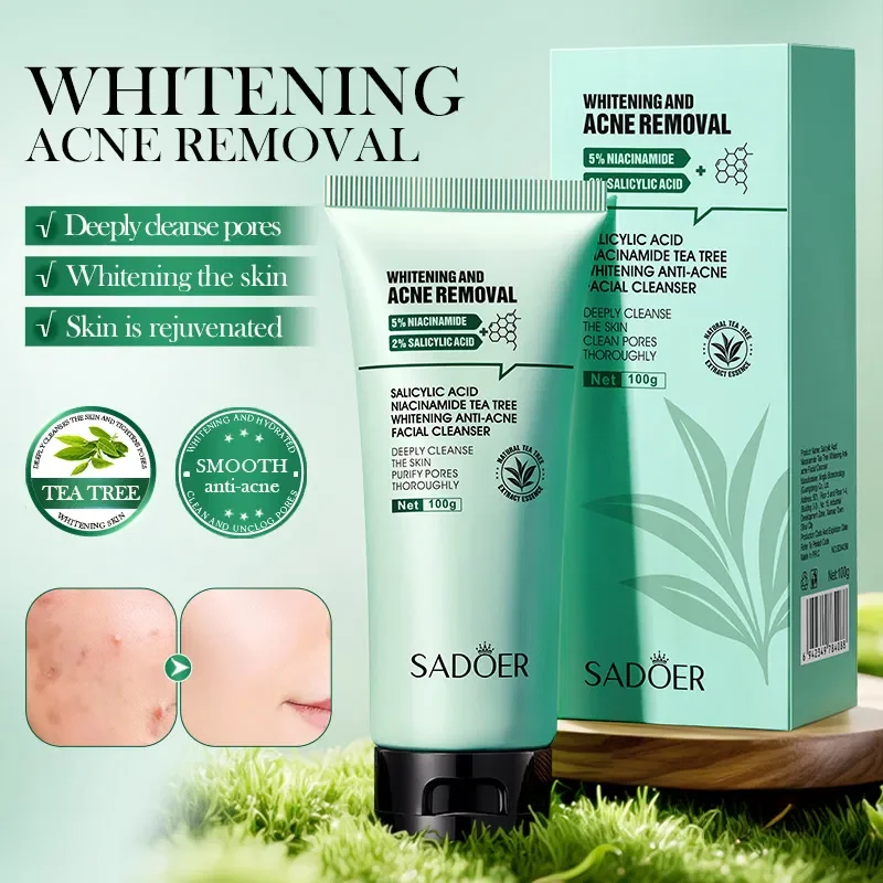 SADOER LIMPIADOR FACIAL ANTIACNE SALICILICO NIACINAMIDA Y ARBOL DE TE 100G 84088 X1