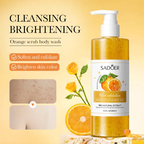 SADOER GEL DE DUCHA EXFOLIANTE CORPORAL NARANJA 300ML 57119 X1