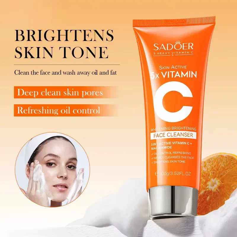 SADOER LIMPIADOR FACIAL 5 X VITAMINA C 100G 08077 X1
