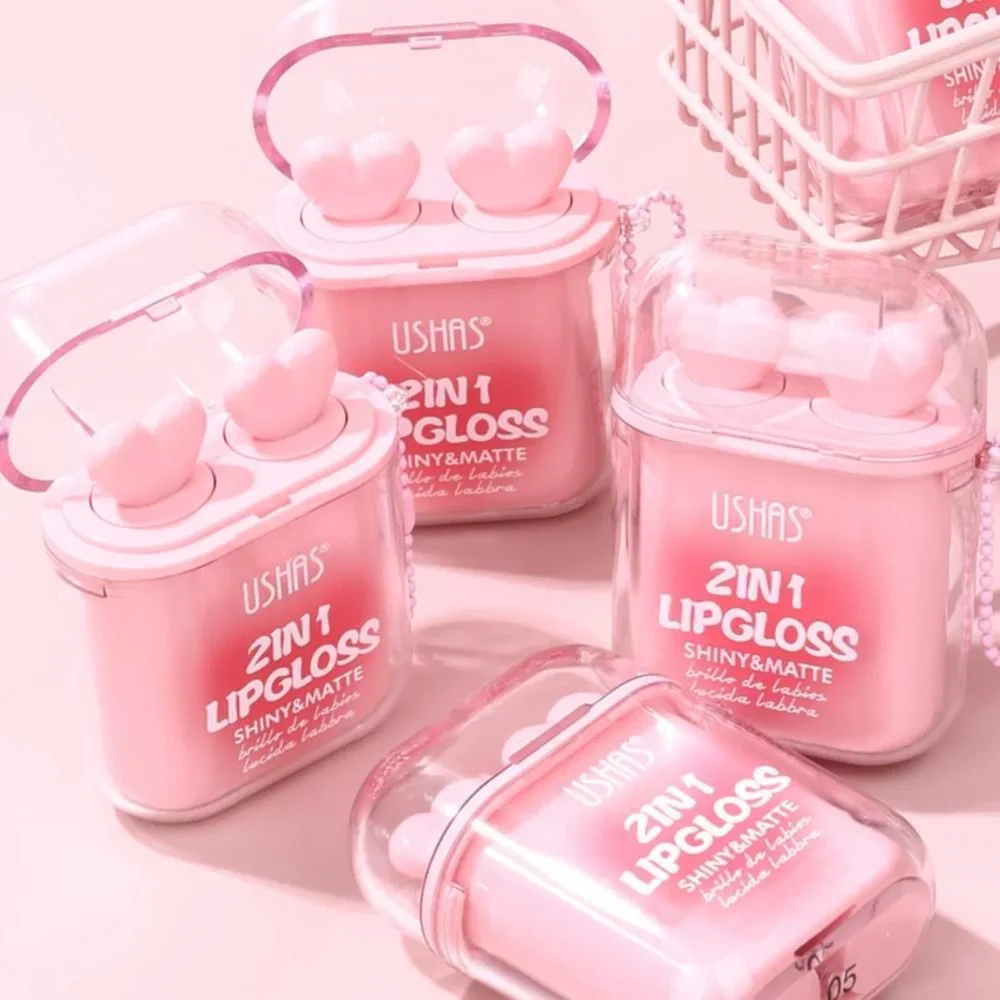 USHAS SET LABIAL LÍQUIDO MATTE + BRILLO ESTUCHE ULG015A X1