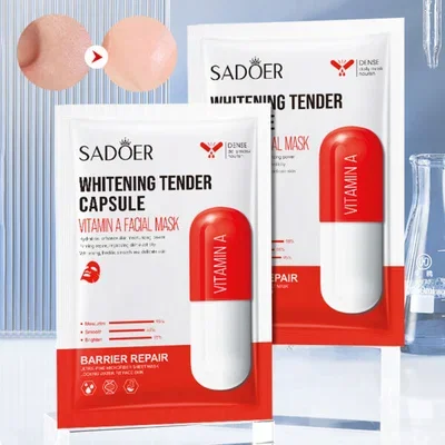 SADOER MASCARILLA FACIAL CÁPSULA ACLARANTE CON VITAMINA A 50868 X1