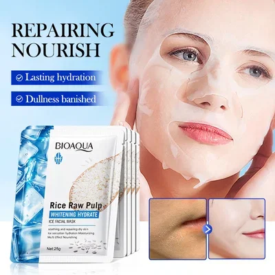 39026 BIOAQUA MASCARILLA FACIAL PULPA DE ARROZ HIDRATANTE X1