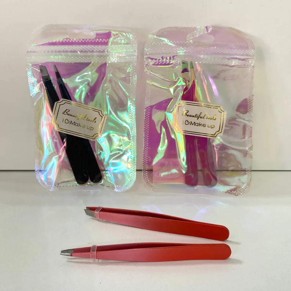 SET 2PCS PINZA DE DEPILAR C1001 X1