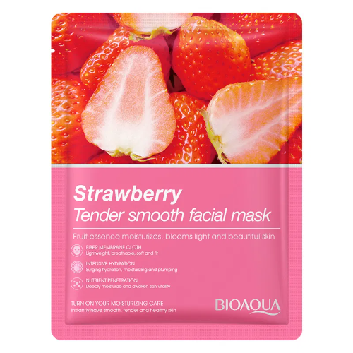 BIOAQUA MASCARILLA FACIAL HIDRATANTE FRUTILLA 12418 X1