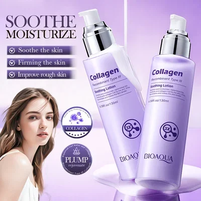 86570 BIOAQUA LOCION FACIAL CON COLÁGENO RECOMBINANTE TIPO III 130ML X1