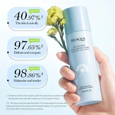 35523 BIOAQUA FACIAL HINOJO MARINO ÁCIDO HIALURÓNICO ANTIARRUGAS 120ML X1