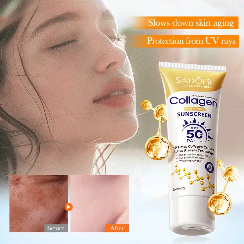 SADOER PROTECTOR SOLAR CON COLAGENO SPF50+PA+++ 40G 38180 X1
