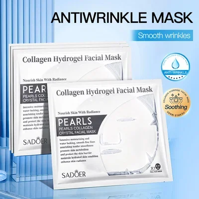 SADOER MASCARILLA FACIAL DE CRISTAL CON PERLA Y COLÁGENO 01558 X1