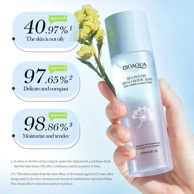 BIOAQUA LOCION FACIAL ACIDO HIALURONICO E HINOJO MARINO 120ML 35523 X1