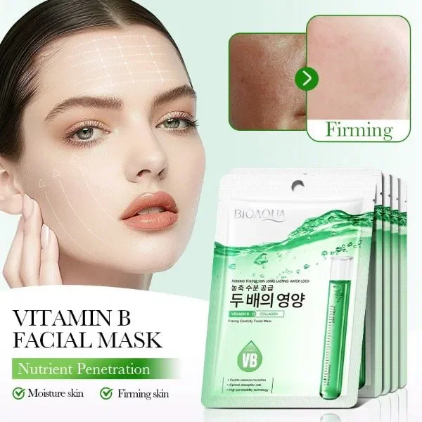 BIOAQUA MASCARILLA FACIAL DE COLAGENO VITAMINA B 33741 X1