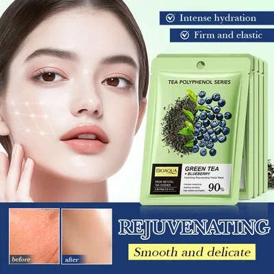 46758 BIOAQUA MASCARILLA FACIAL HIDRATANTE TÉ VERDE Y ARÁNDANO X1
