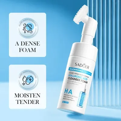 SADOER ESPUMA LIMPIADORA FACIAL ACIDO HIALURONICO Y AMINOACIDOS 120ML 08039 X1