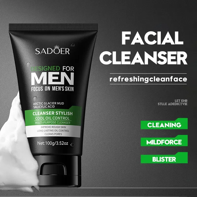 SADOER LIMPIADOR FACIAL PARA HOMBRE 100G 36612 X1