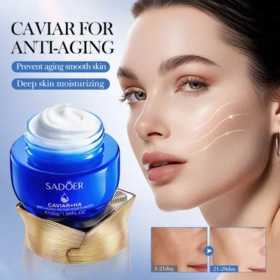 19325 SADOER CREMA FACIAL ANTIEDAD REPARADORA CAVIAR Y ACIDO HIALURONICO 55G X1