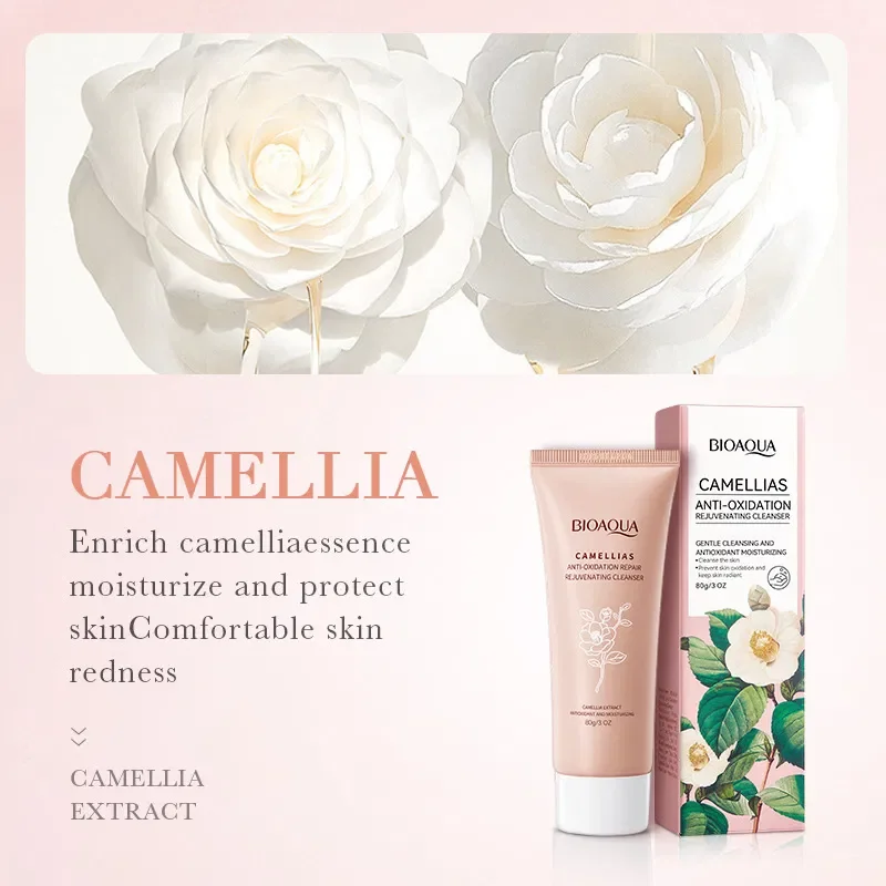 BIOAQUA LIMPIADOR FACIAL CAMELLIAS ANTIOXIDANTE 80G 12470 X1