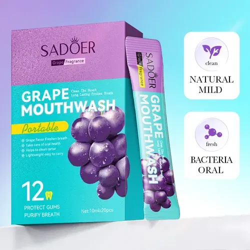 SADOER MONODOSIS ENJUAGUE BUCAL SABOR UVA 10ML 00704 X1
