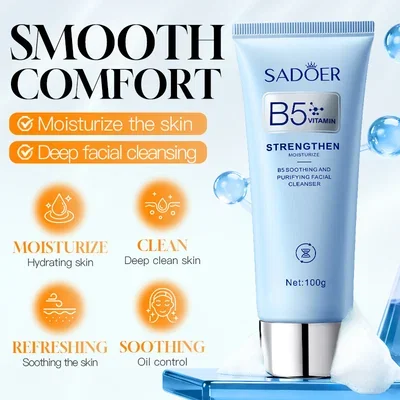 46925 SADOER LIMPIADOR FACIAL CALMANTE CON VITAMINA B5 100G X1