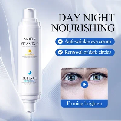 88829 SADOER CONTORNO DE OJOS VIT C DIA RETINOL NOCHE DOBLE PUNTO 10G+10G X1