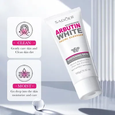 SADOER LIMPIADOR FACIAL BLANQUEADOR NIACINAMIDA Y ARBUTINA 100G 43955 X1