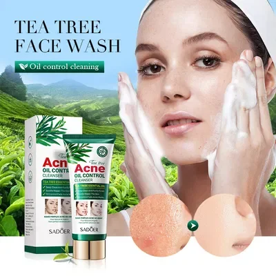 SADOER LIMPIADOR FACIAL ANTIACNÉ Y CONTROL GRASA ÁRBOL DE TÉ 100 G 35325 X1