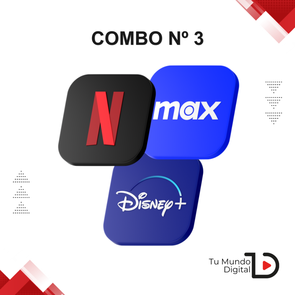COMBO 3 I 1 PANTALLA POR SERVICIO 30 DIAS