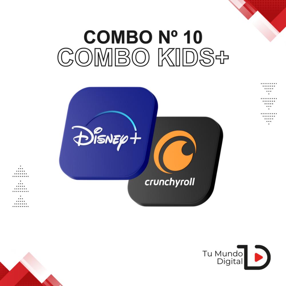 COMBO 10 - KidsPLUS I 1 DISNEY  1 CRUNCHYROLL